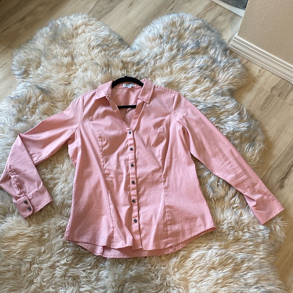 Express soft pink blouse